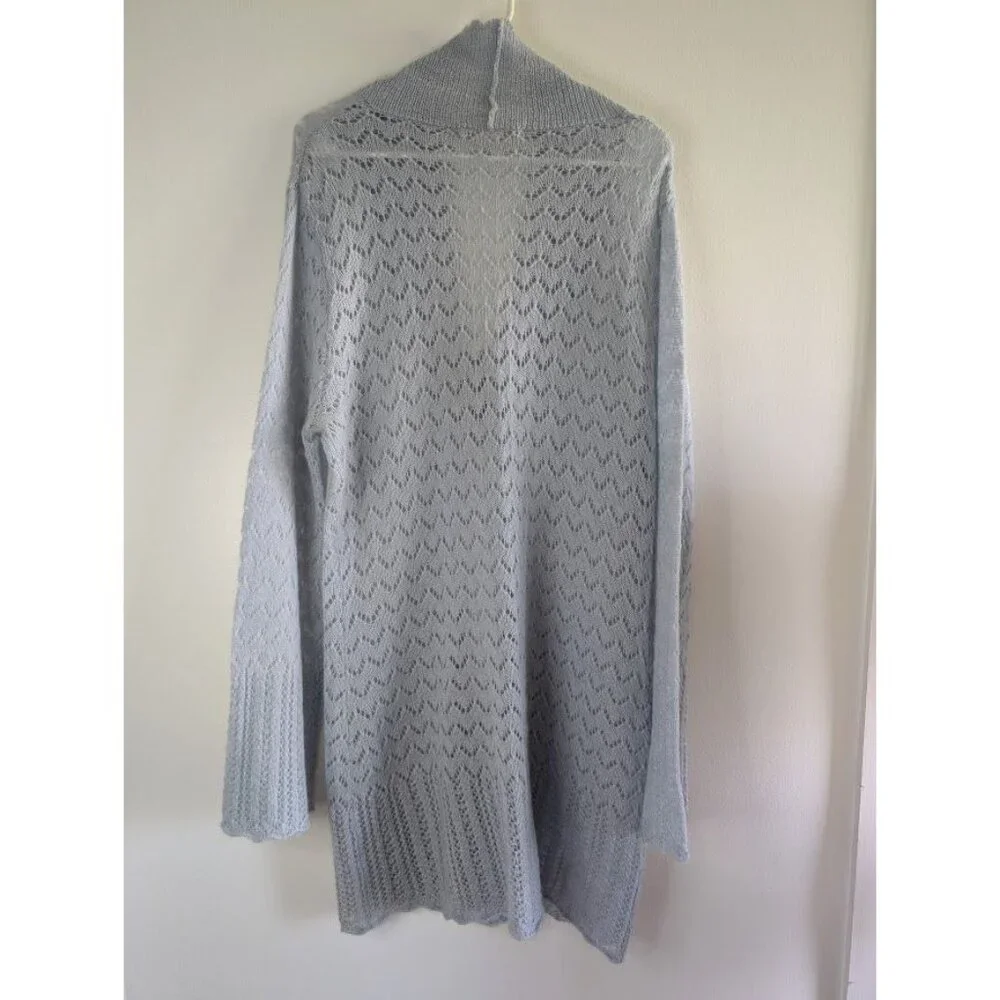 Victoria's Secret Cardigan Sweater Size‎ Large Mohair Wool Coquette Fairy Duster